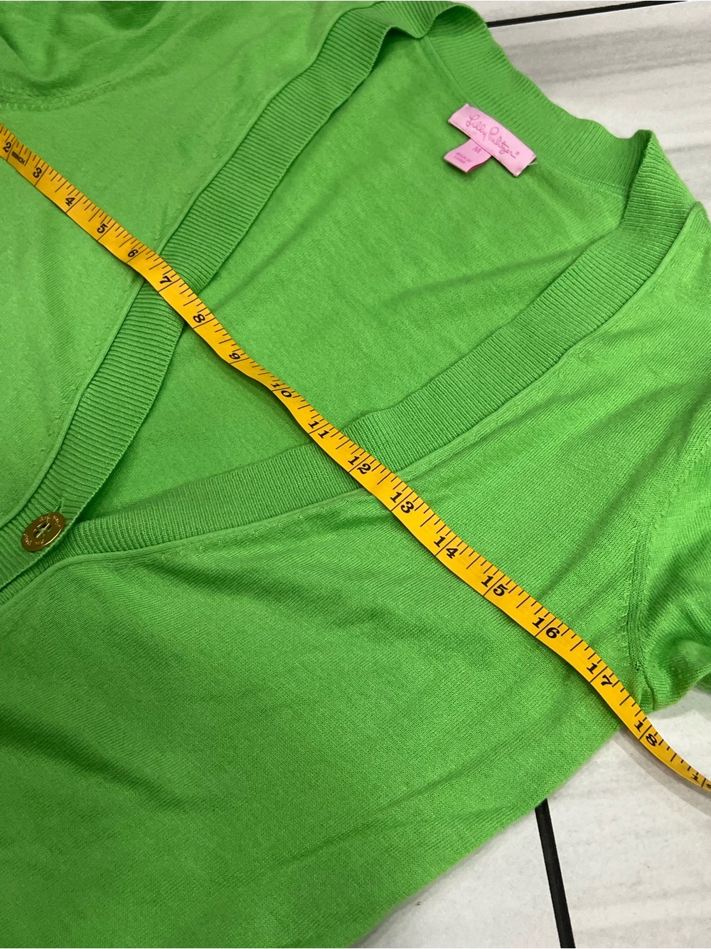 Lilly Pulitzer Heidi Long Cardigan Women's size M - Green - Picture 4 of 6